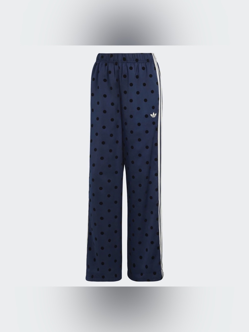 adidas Originals Women's Satin Polka
Dots Wide Leg Pant blue